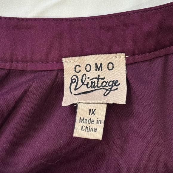 Como Vintage Deep Purple Top - Picture 2 of 3